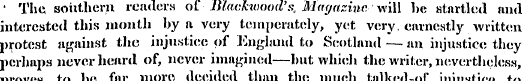 ' The southern renders ot Blackwood's . ...