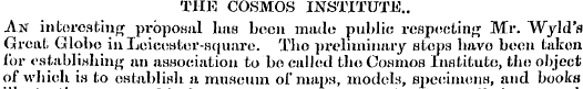 THE COSMOS INSTITUTE .. An interesting p...