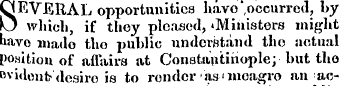 SEVERAL opportunities havo' . occurred, ...