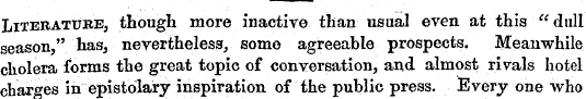 Literature, though more inactive than us...