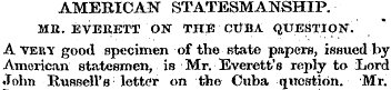 AMERICAN STATESMANSHIP. MB. EVERETT ON T...