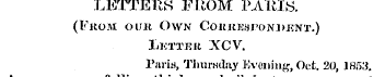 LETTERS FliOM PARIS. (Fkom ouit Own Cohk...