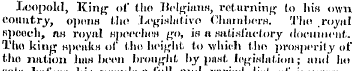 Leopold, King of tho Belgians, returning...