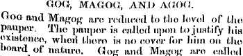 <*()(>, MAGOG, AND AGOG. Ooq an( i Magog...