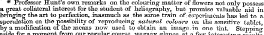 * Professor Hunt's own remarks on the co...