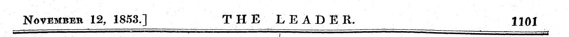 November 1% 1853] THE LEADER. 1101