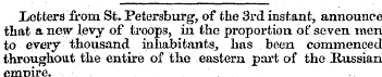 Letters from St. Petersburg, of the 3rd ...