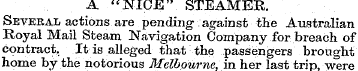 A "NICE" STEAMER. Several actions are pe...