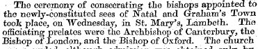 The ceremony of consecrating the bishops...