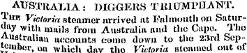 AUSTRALIA : DIGGERS TRIUMPHANT. Tun Vict...