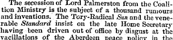 The secession of Lord Palmerston from th...