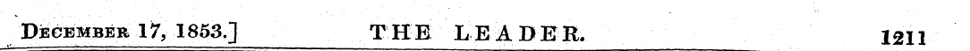 December 17, 1853.] THE LEADER. 1211
