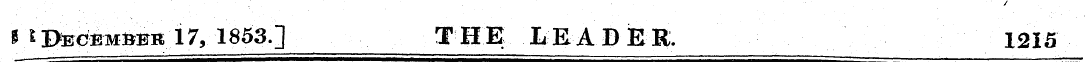 * ^ Bece m&br 17, 1853.] THE LEADER. 121...