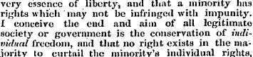 very essence of liberty, and that a mino...