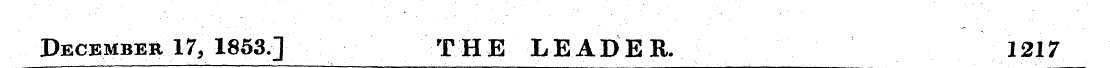 December 17, 1853] THE LEADER. 1217