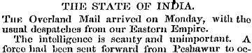 THE STATE OF LNf)IA. Tins Overland Mail ...