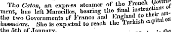 Tho Caion , an express steamer, of tho F...