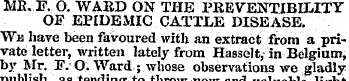 MB.JF. O. WARD ON THE PBEVENTIBUJITY OF ...