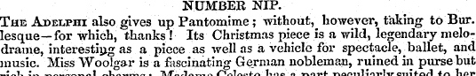 NUMBER NIP. The Adelphi also gives up Pa...