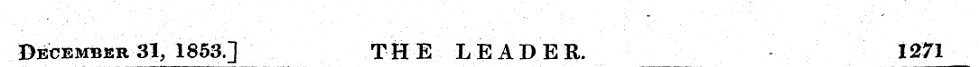 December 31; 1853] THE LEADER. 1271