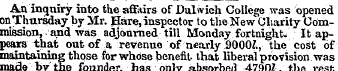 An inquiry into the affairs of JDulwieh ...