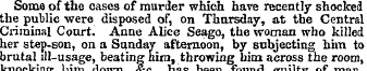 Some of the cases of murder which have r...
