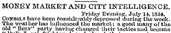 MONEY MARKET AND CITy INTELLIGENCE. Trid...
