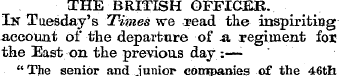 THE BRITISH OFFICEB. Ik Tuesday's Times ...