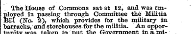 The House of Commons sat at 12, and was ...