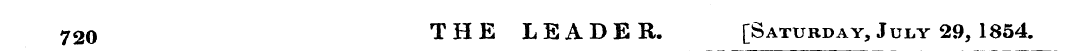 720 THE LEADER. [Saturday, July 29, 1854...
