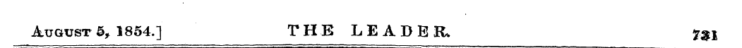 August 5, 1854.] THE LEADER, 7$I