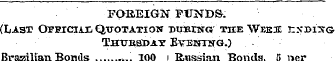FOREIGN FUNDS. (LAsr Oppjcccax Quotation...