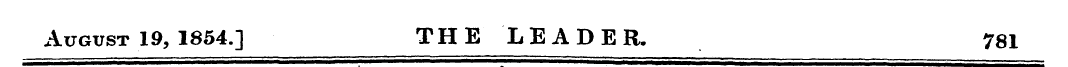 August 19, 1854.] THE LEADER, 781