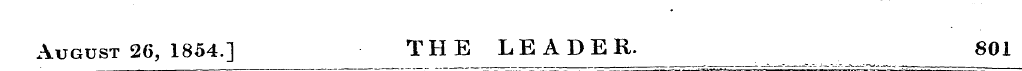 August 26, 1854.] THE LEADER. 801
