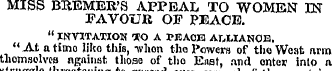 MISS BUEMEU'S APPEAL TO WOMEN IN FAVOUR ...