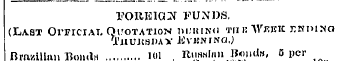 FOREIGN FUNDS, (Last OrncrAi. Quotation ...