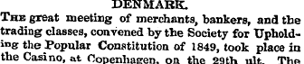 DENMARK. The great meeting of merchants,...