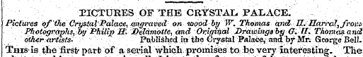 IICTURES OF THE CRYSTAL, PALACE. Picture...