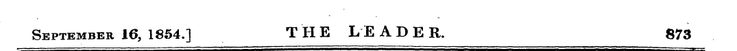 September 16, 1854.] THE LEADER. 873