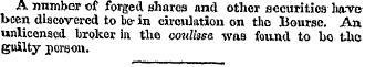 A number of forged shares and other secu...