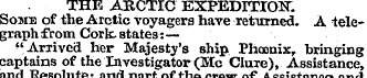 THE ARCTIC EXPEDITION. Some of the Arcti...