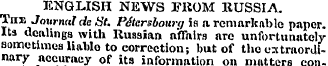 ENGLISH NEWS FROM RUSSIA. Tux Jawnal da ...