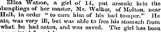 Ehza Watson, a girl of 11, pnt arsenic i...