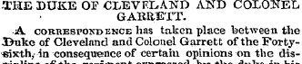 -THE DUKE OF CLEVELAND AND COLONEL GARRE...