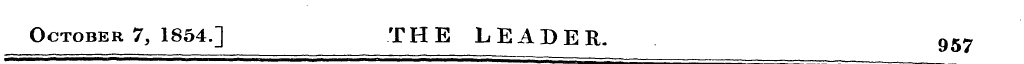 October 7, 1854.] THE LEADER. 957