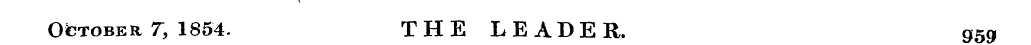 October T, 1854- THE LEADER. g59