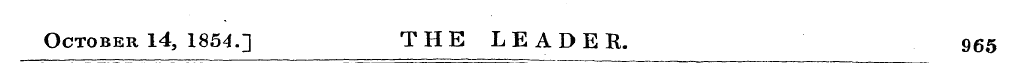 October 14, 1854.] THE LEADER. 965