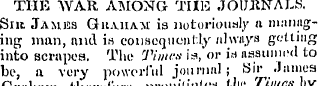 THE AVAR AMONG TUB JOURNALS, Sir James G...