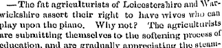 — Tho fat agriculturists of Leiuestersii...
