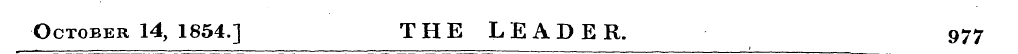 October 14, 1854.] THE LEADER. 977